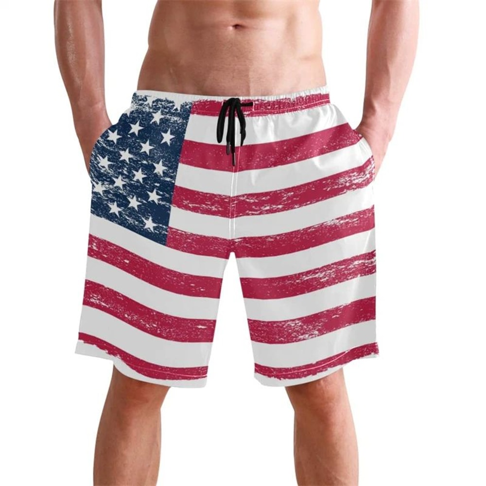 Hawaii National Flag Board Shorts Pants 3D Printed Casual Swim Wear for Sunny Beach Days