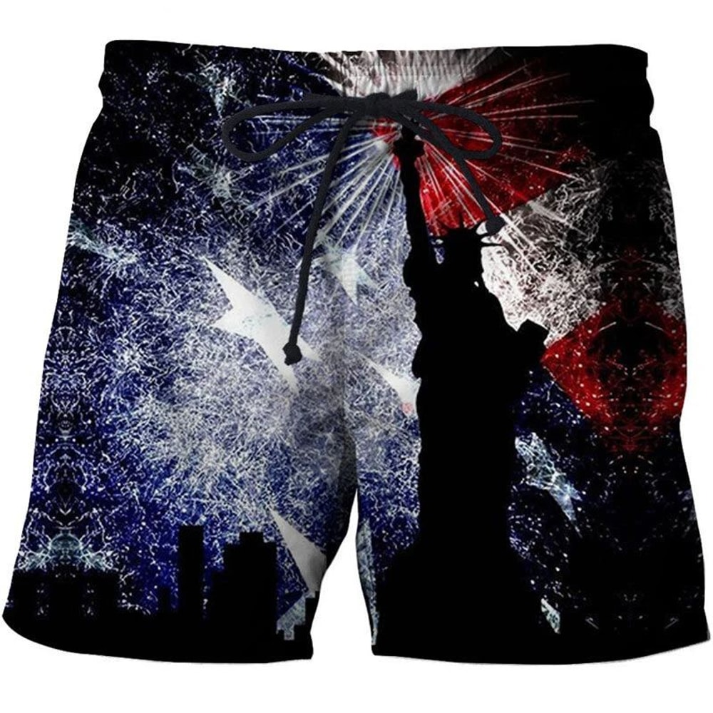 Hawaii National Flag Board Shorts Pants 3D Printed Casual Swim Wear for Sunny Beach Days
