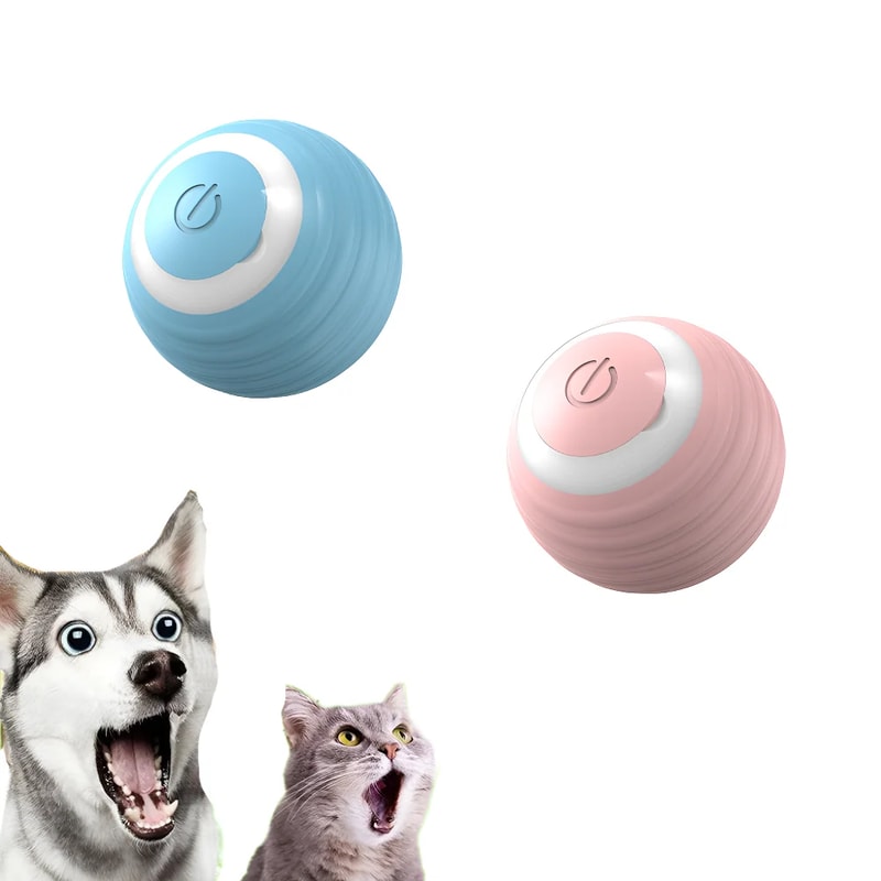 Electronic Cat Toy Ball Intelligent Interactive Rolling Bal For Kittens ABS Silicone Smart Pet Game 5