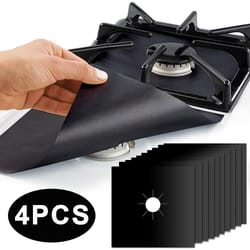 heat resistant gas stove cover, non toxic, anti adhesion cookware protector for kitchen, reusable & easy clean