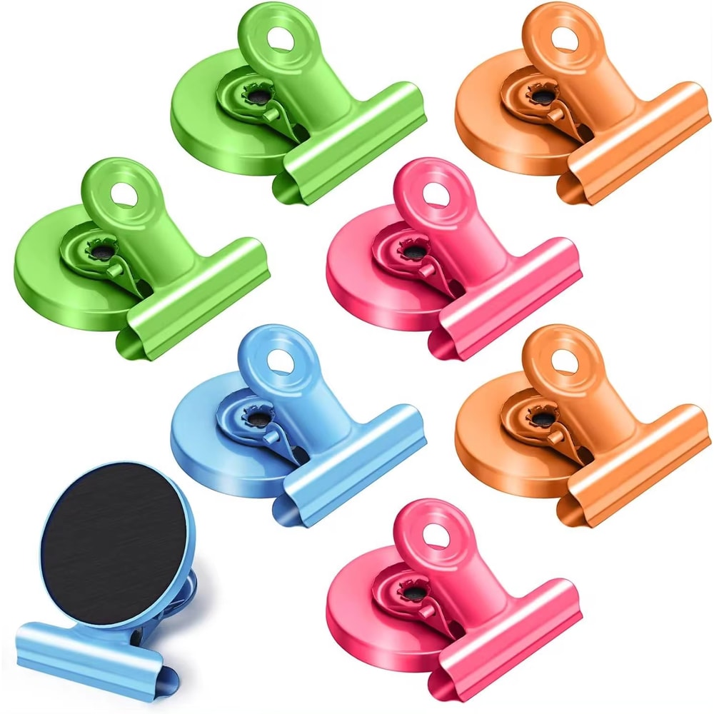 Strong Magnets Magnetic Clips Heavy Duty Bulldog Clips For Whiteboard Fridge Photo Displays 10