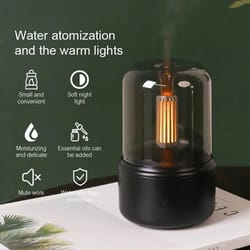portable mini aroma diffuser usb air humidifier night light, essential oil cold mist maker sprayer for home office