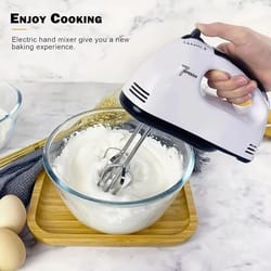 handheld electric egg beater, mini household mixer for egg whites & cream, automatic kitchen beater