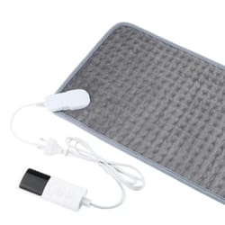 electric heating pad for winter, bed blanket office hand foot warmer, washable soft plush heater mat
