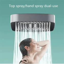 adjustable shower head 3 mode rainfall shower high pressure water saving large flow showerhead for bathroom accessories