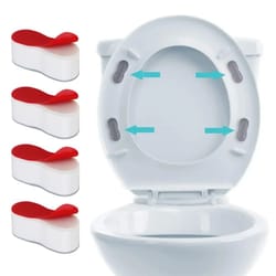 toilet seat bumper pads for bidet attachment strong adhesive & buffer support for secure, and comfortable toilet seat