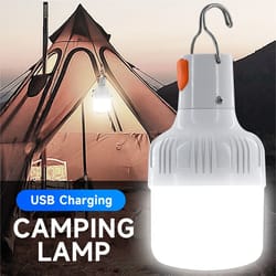 outdoor usb rechargeable led lamp high brightness emergency light for camping, fishing & night lights