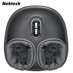 nekteck foot massager with heating therapy, air compression, shiatsu knead roller, electric muscle relaxation