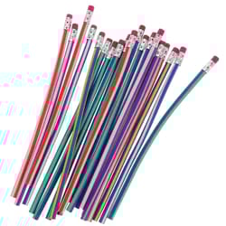 pvc flexible writing pencils, bendable student long pencils, kids school prizes, fun back to school supplies
