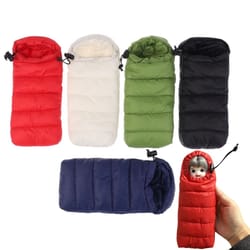 lifelike design doll sleeping bag, miniature pretend play micro scene sleeping bag for realistic dollhouse decoration