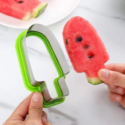 watermelon cutter mold tool, kitchen gadget for fruit platter, ice cream popsicle shape watermelon slice molder