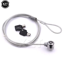 notebook pc laptop anti theft lock, new laptop computer security cable chain with key, universal notebook lock