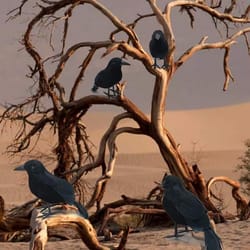 simulated black feather crow, halloween decorations, haunted house ornament, party supplies, spooky home decor prop