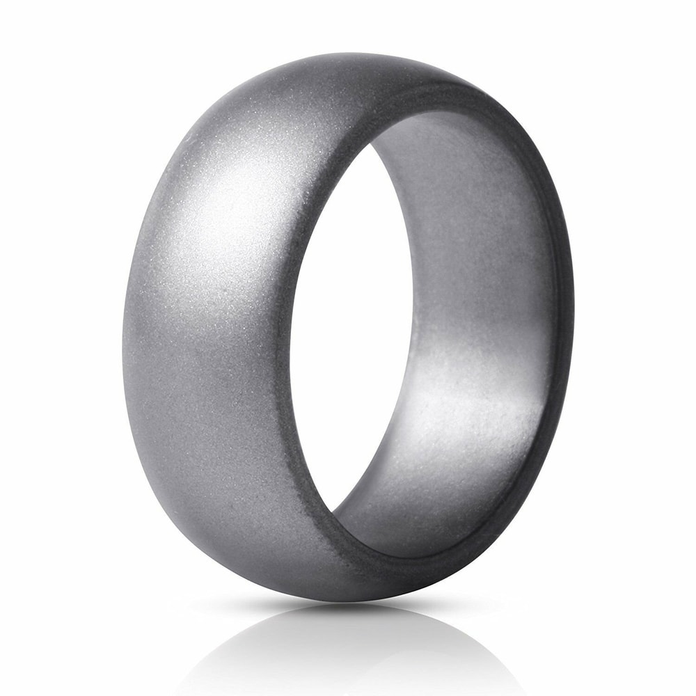 Rubber Silicone Wedding Ring Band Sport Outdoor Flexible Men Women Gifts
