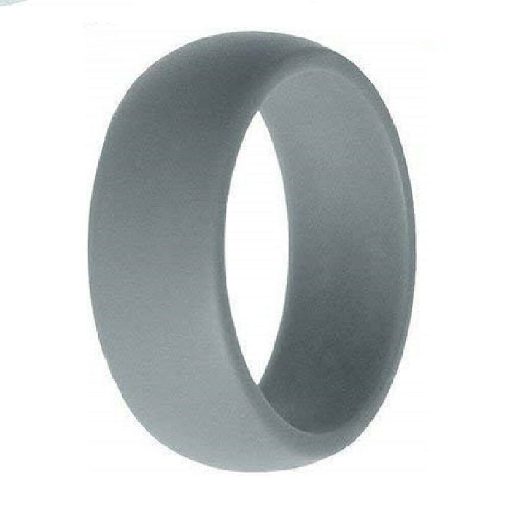 Rubber Silicone Wedding Ring Band Sport Outdoor Flexible Men Women Gifts