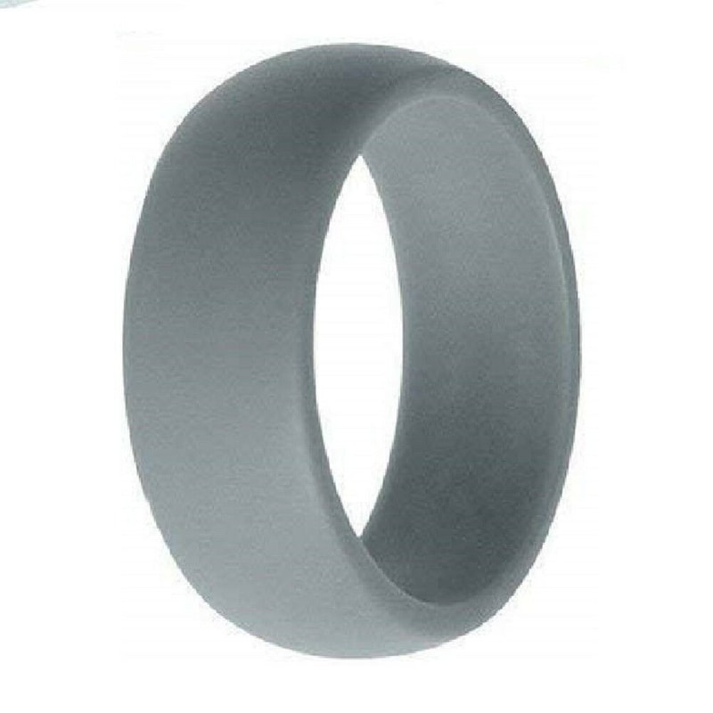 Rubber Silicone Wedding Ring Band Sport Outdoor Flexible Men Women Gifts