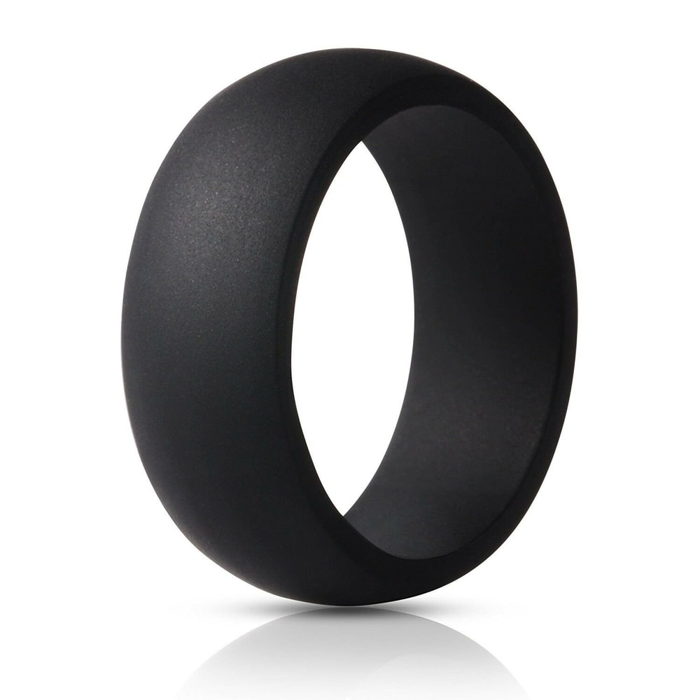 Rubber Silicone Wedding Ring Band Sport Outdoor Flexible Men Women Gifts