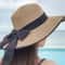 Lightweight Summer Beach Hat Foldable Sun Protection Straw Hat for Women