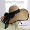 Lightweight Summer Beach Hat Foldable Sun Protection Straw Hat for Women