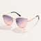 Triangle Metal Frame Sunglasses For Women Trendy Cat Eye Small Fashion Sun Glasses UV400 Streetwear 4