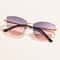 Triangle Metal Frame Sunglasses For Women Trendy Cat Eye Small Fashion Sun Glasses UV400 Streetwear 8