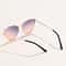 Triangle Metal Frame Sunglasses For Women Trendy Cat Eye Small Fashion Sun Glasses UV400 Streetwear 5