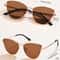 Triangle Metal Frame Sunglasses For Women Trendy Cat Eye Small Fashion Sun Glasses UV400 Streetwear 12