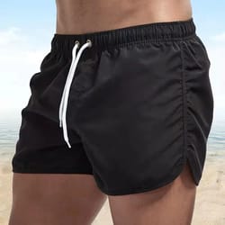 mens sexy swimming trunks low waist breathable swim shorts for summer beach & surfing