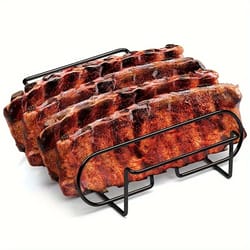 nonstick bbq steak rack ,carbon steel grill rack for beef ribs, camping, and picnics, essential outdoor cooking tool