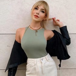 womens solid sexy bodysuit, femme short playsuit for summer | slim fit & club-ready green & more colors