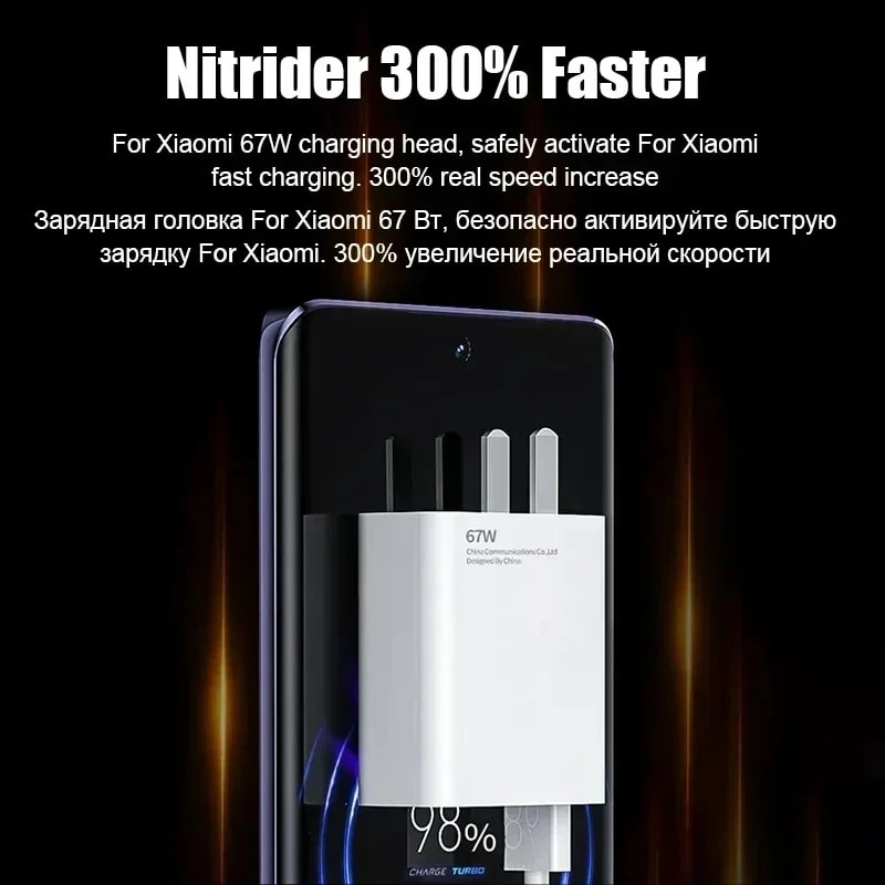 67W USB Fast Charger PD Phone Charger Adapter For Multi Device Charging 3