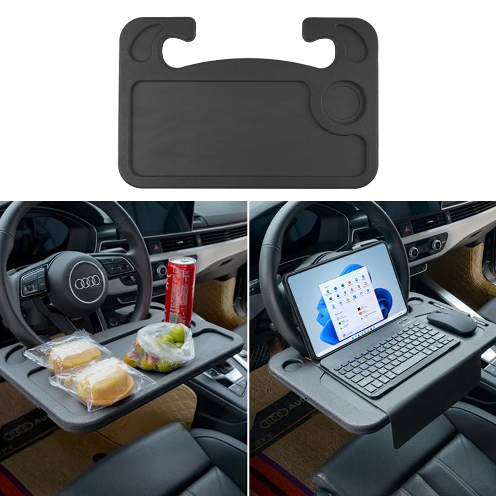 Portable Car Laptop Computer Desk Mount Stand Eat Work Car Steering Wheel Dining Table BracketDrink