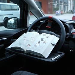 portable car laptop computer desk mount stand eat work car steering wheel dining table bracketdrink food coffee tray board