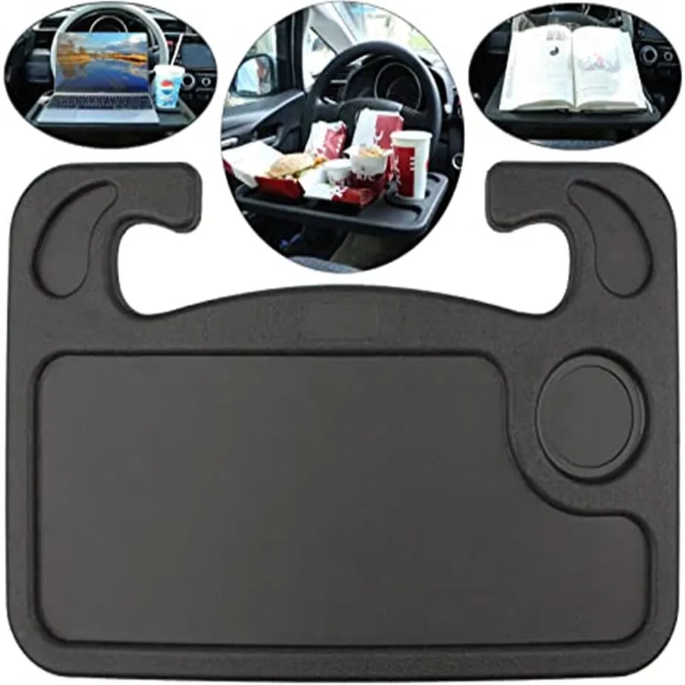 Portable Car Laptop Computer Desk Mount Stand Eat Work Car Steering Wheel Dining Table BracketDrink