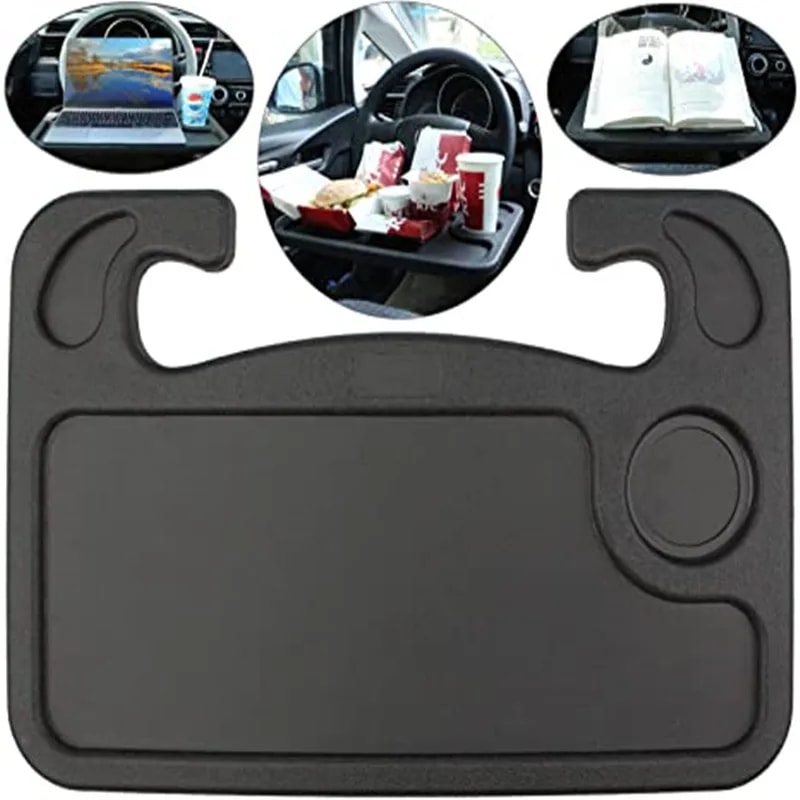 Portable Car Laptop Computer Desk Mount Stand Eat Work Car Steering Wheel Dining Table BracketDrink
