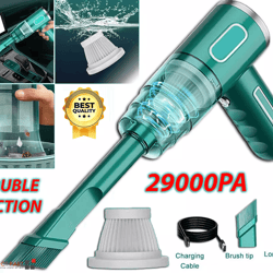 cordless hand held vacuum cleaner, mini portable car auto home wireless with strong suction, rechargeable & lightweight