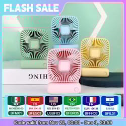 mini handheld usb fan speed portable desktop fan, quiet airflow, rechargeable for home, office, car, and outdoor use