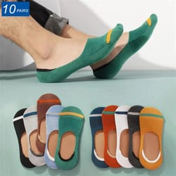 men cotton boat socks summer, silicone non slip invisible thin sweat-absorbing male ankle sock slippers meias