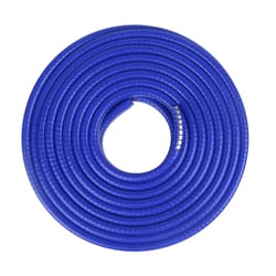 10feet car door edge guard moulding trim strip – universal rubber seal protector with metal clips blue