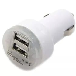 dual usb 2-port car charger 2.1a, fast charging adapter for samsung, huawei, oneplus
