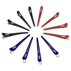 salon sectioning clips, 12-pack professional alligator hair clips with non-slip grip