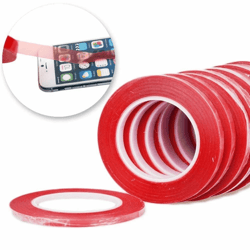 adhesive red double side strong sticky high temp tape, ideal for cell phone lcd screen repair