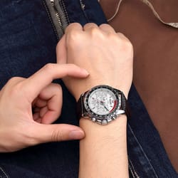 waterproof analog sports watch for men, megir military quartz wrist watch with stainless steel band