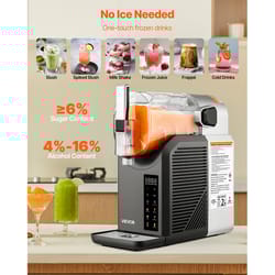 succebuy slushie machine no ice needed, frozen margarita machine with self-cleaning, home frappe & milkshake maker