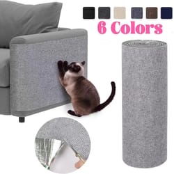 self-adhesive cat scratching mat trimmable carpet, furniture protector pad for sofa, couch, wall, anti-scratch cat post
