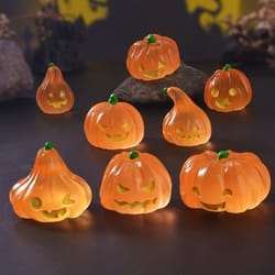 halloween ghost luminous pumpkin lantern desktop ornaments micro landscape creative station home decoration crafts holid