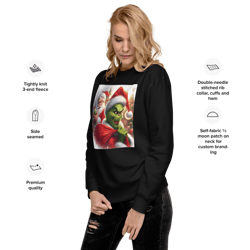 dear santa christmas shirt, santa claus and grinch christmas sweatshirt, merry christmas ugly shirt, funny christmas gift, unisex premium holiday sweatshirt, santa and grinch holiday sweater, grinch u