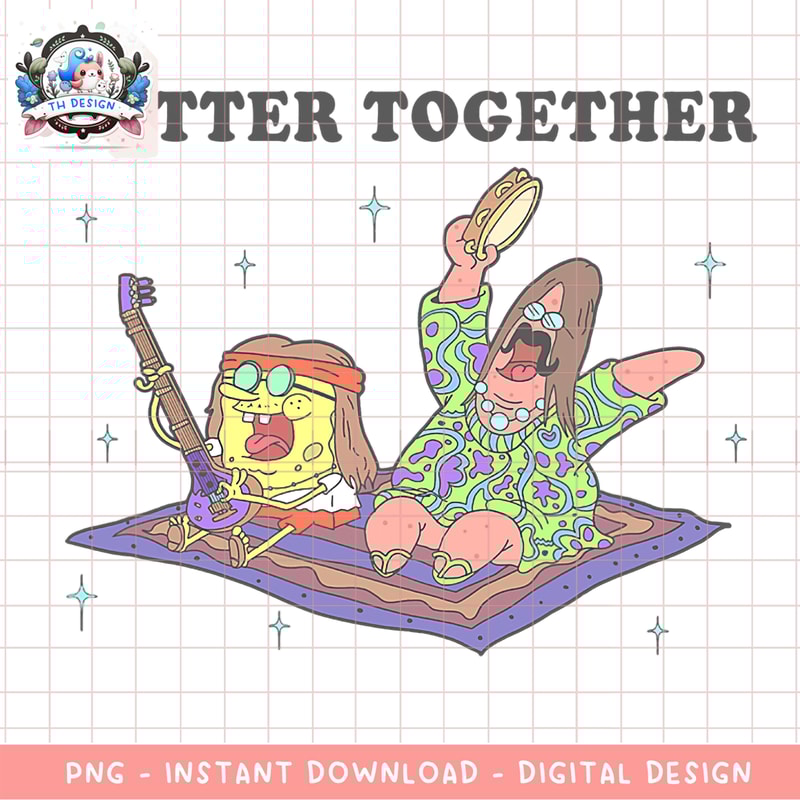 SpongeBob SquarePants _ Patrick Better Together Magic Carpet png, digital download, instant .png