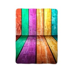 colorfull wood blanket