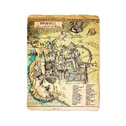 harry potter hogwarts map blanket